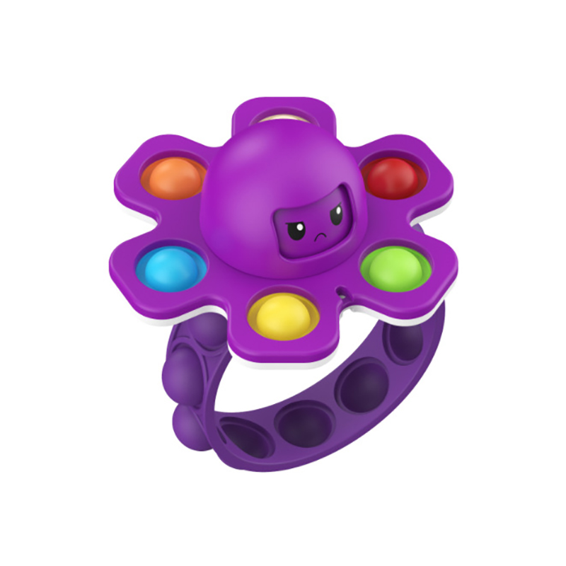 Octopus Pop Fidget Spinners w /Bubble Bracelet