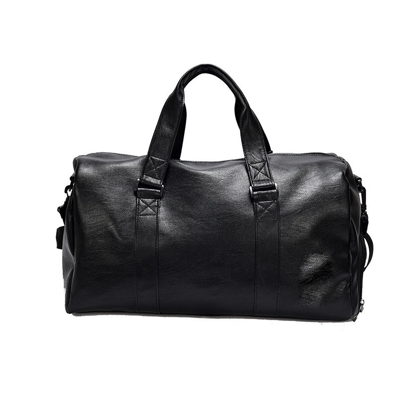Leather Travel/Duffel Gym Bag With Shoe Pouch Leather Travel/Duffel Gym Bag With Shoe Pouch