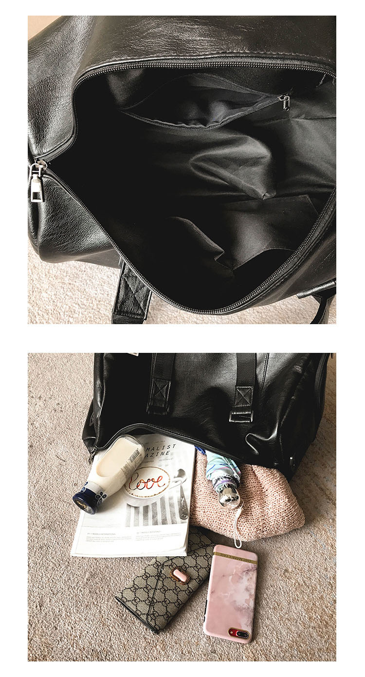 Leather Travel/Duffel Gym Bag With Shoe Pouch Leather Travel/Duffel Gym Bag With Shoe Pouch