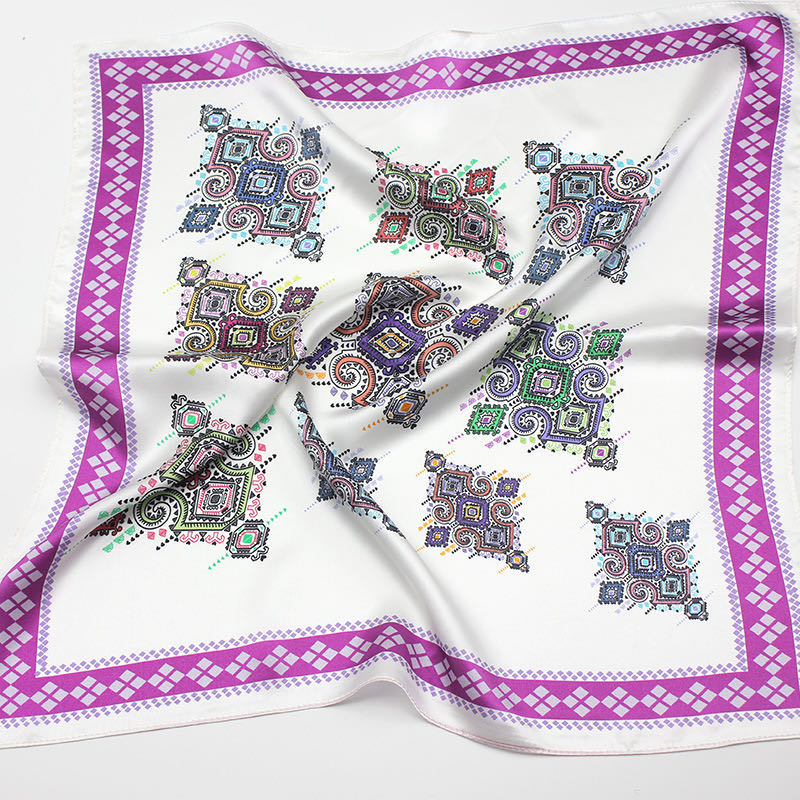 23"x 23"--Custom Silk Square Scarf with Fashion Pattern