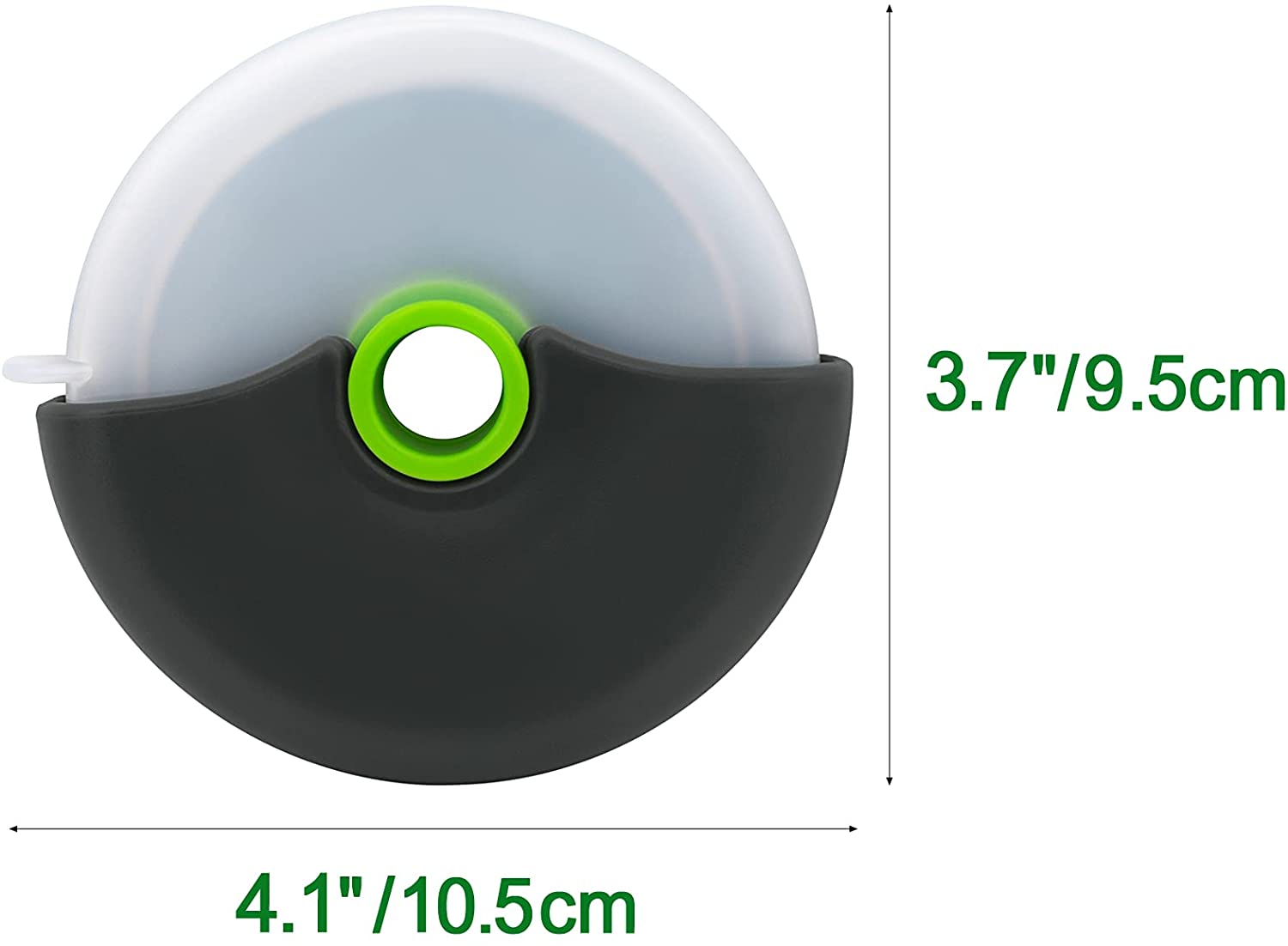 Pizza Cutter with Wheel Slicer and Plastic Protective Guard