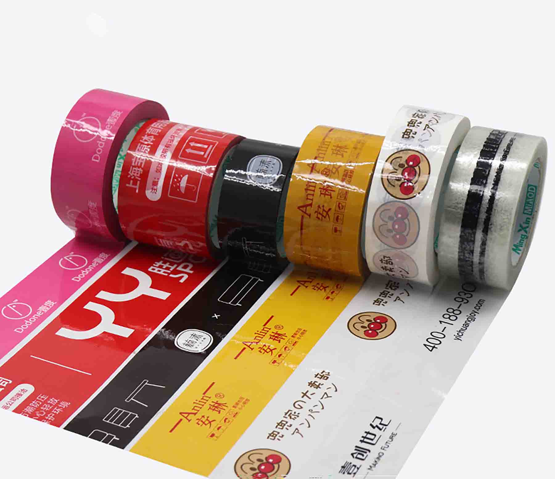 Custom Colorful Poly Packing Tape 2"X110 Yard