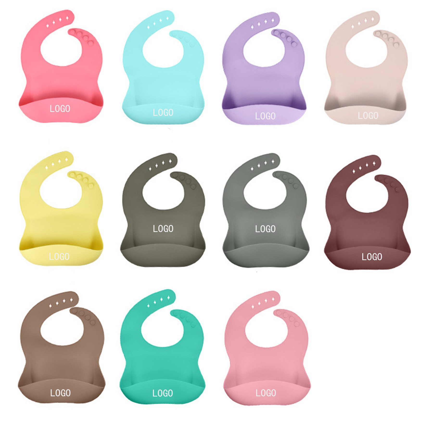 Waterproof Silicone Baby Bibs