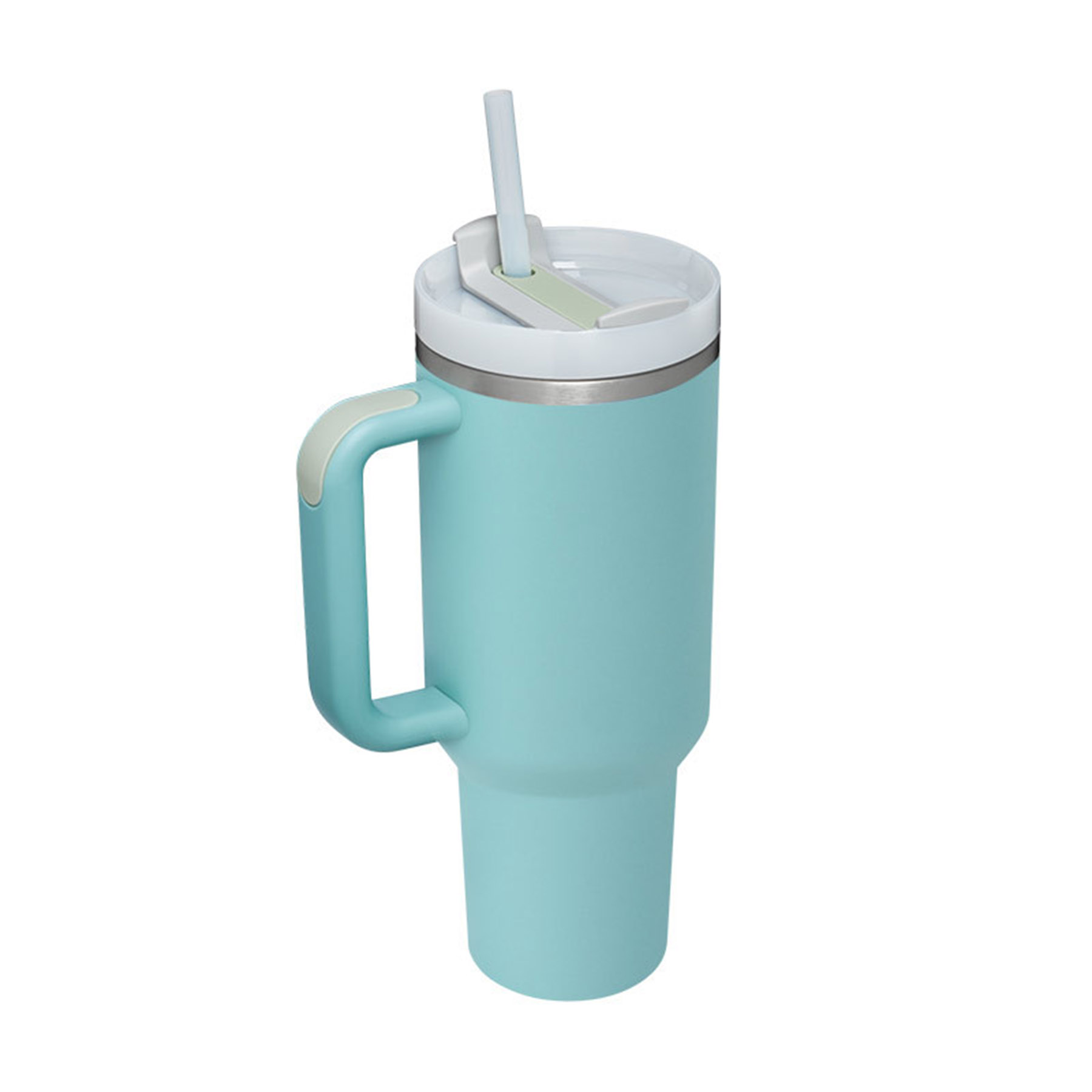 40 oz Travel Mug Straw Covers Cup with Lid Insulated