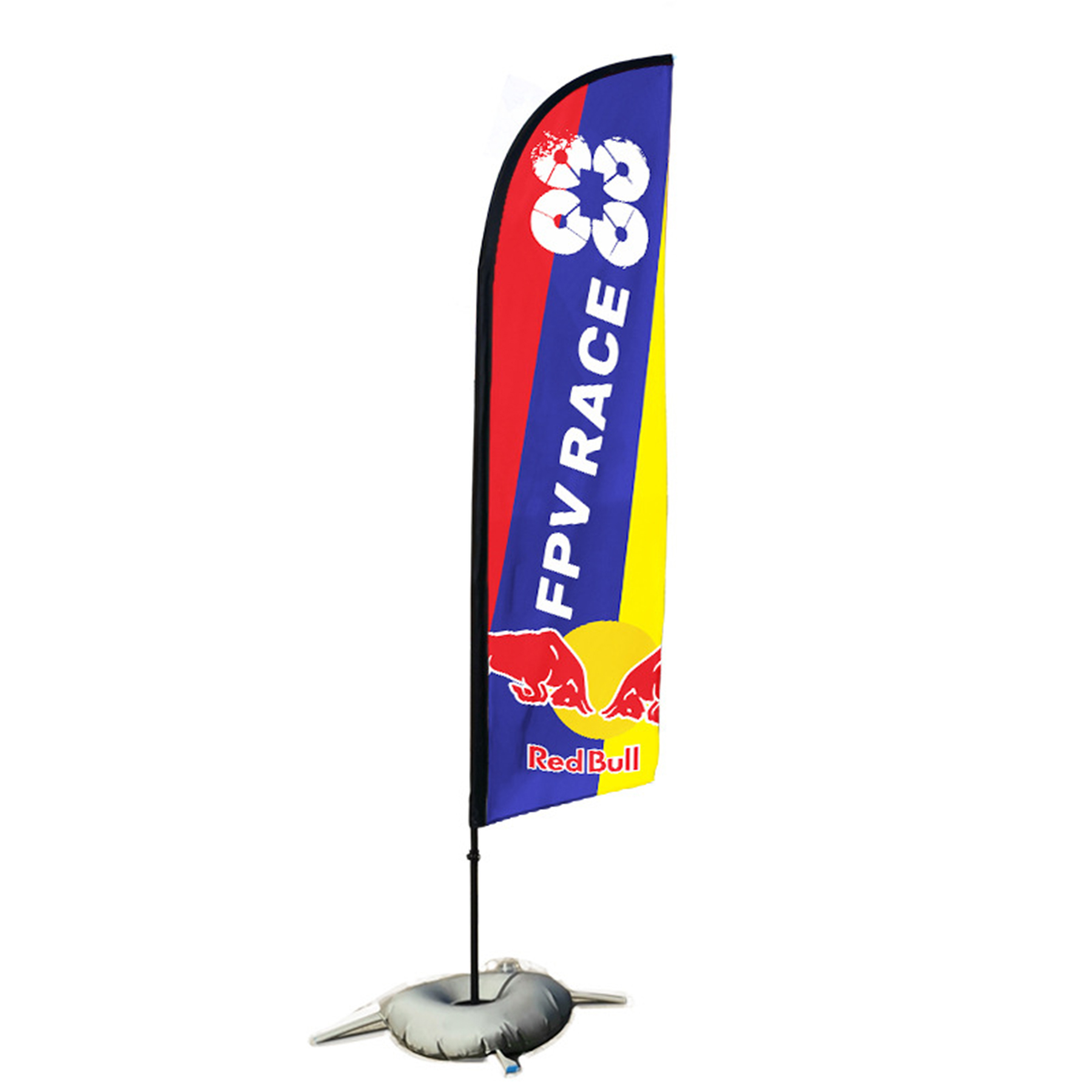 11'Feather Flag Kit- Double Sided w/ X Base And Water Bag