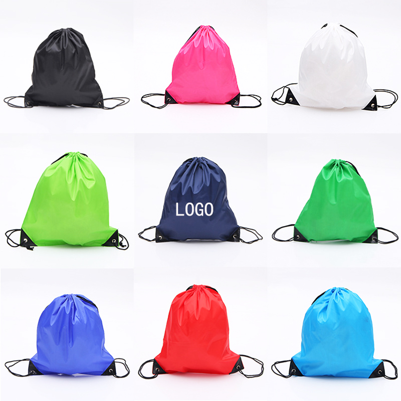 210D Polyester Drawstring Bags Backpack Bulk Sack