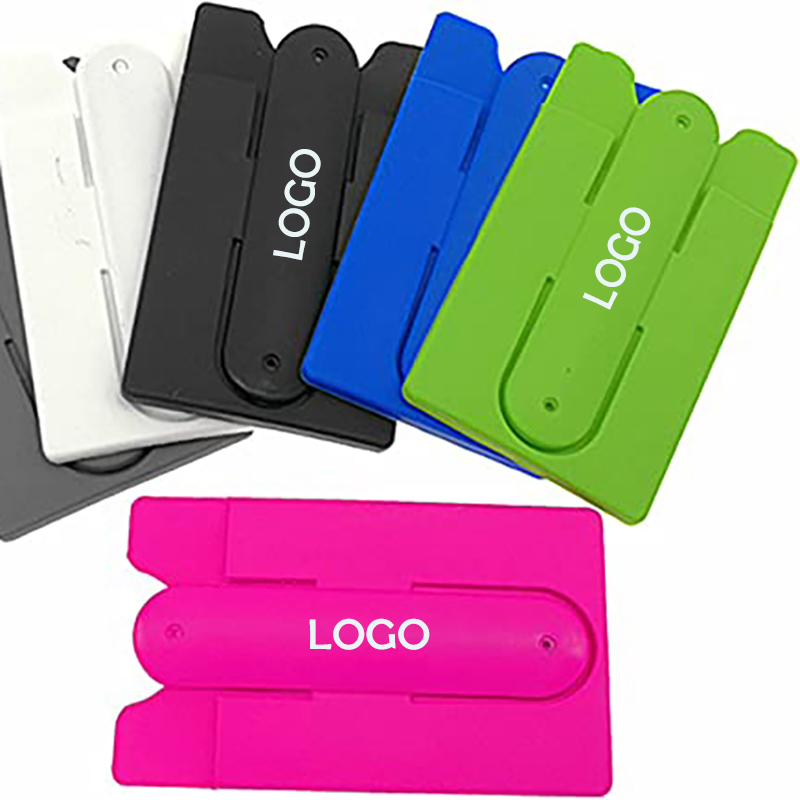 Silicon Card Holder with Cell Phone Stand