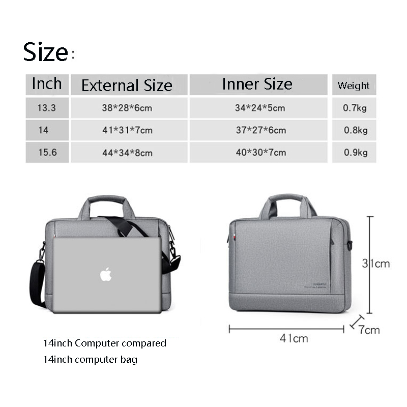 15.6" High Quality Laptop Computer Shoulder Handbag