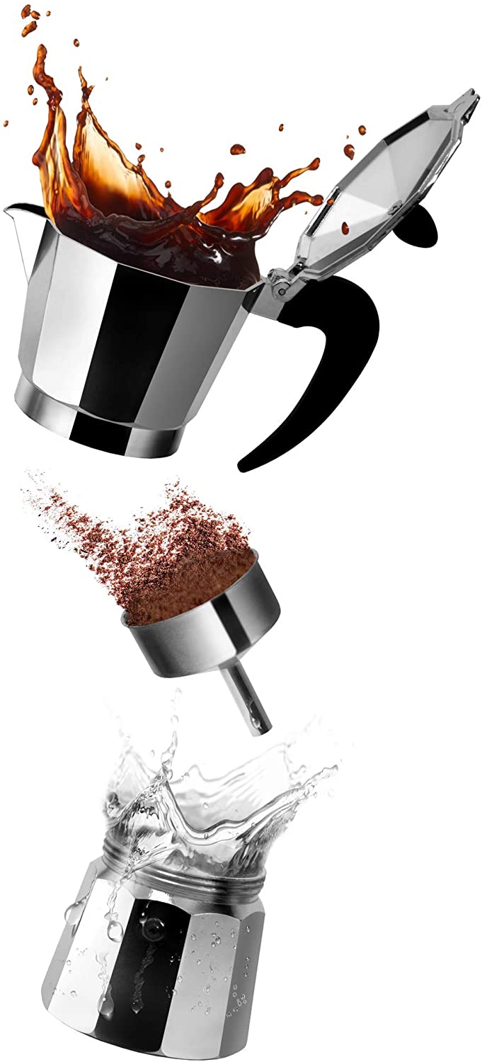 Aluminum Espresso Coffee Maker Moka Pot--1 Cup