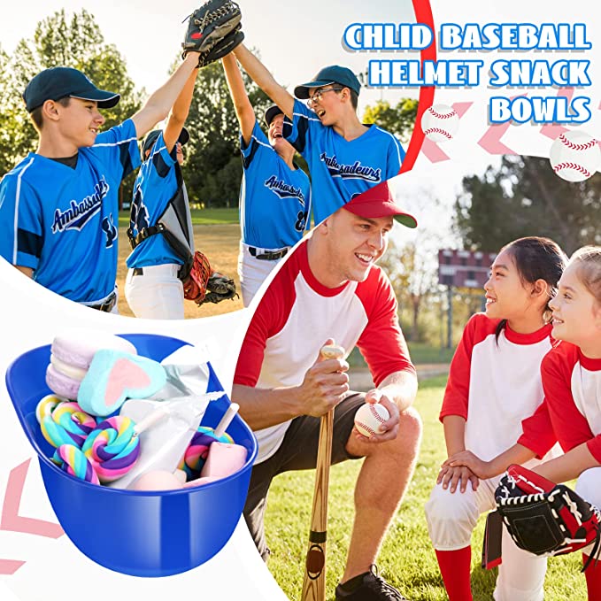 Plastic Baseball Helmet Cups for Birthday Party Dessert Serving Supplies