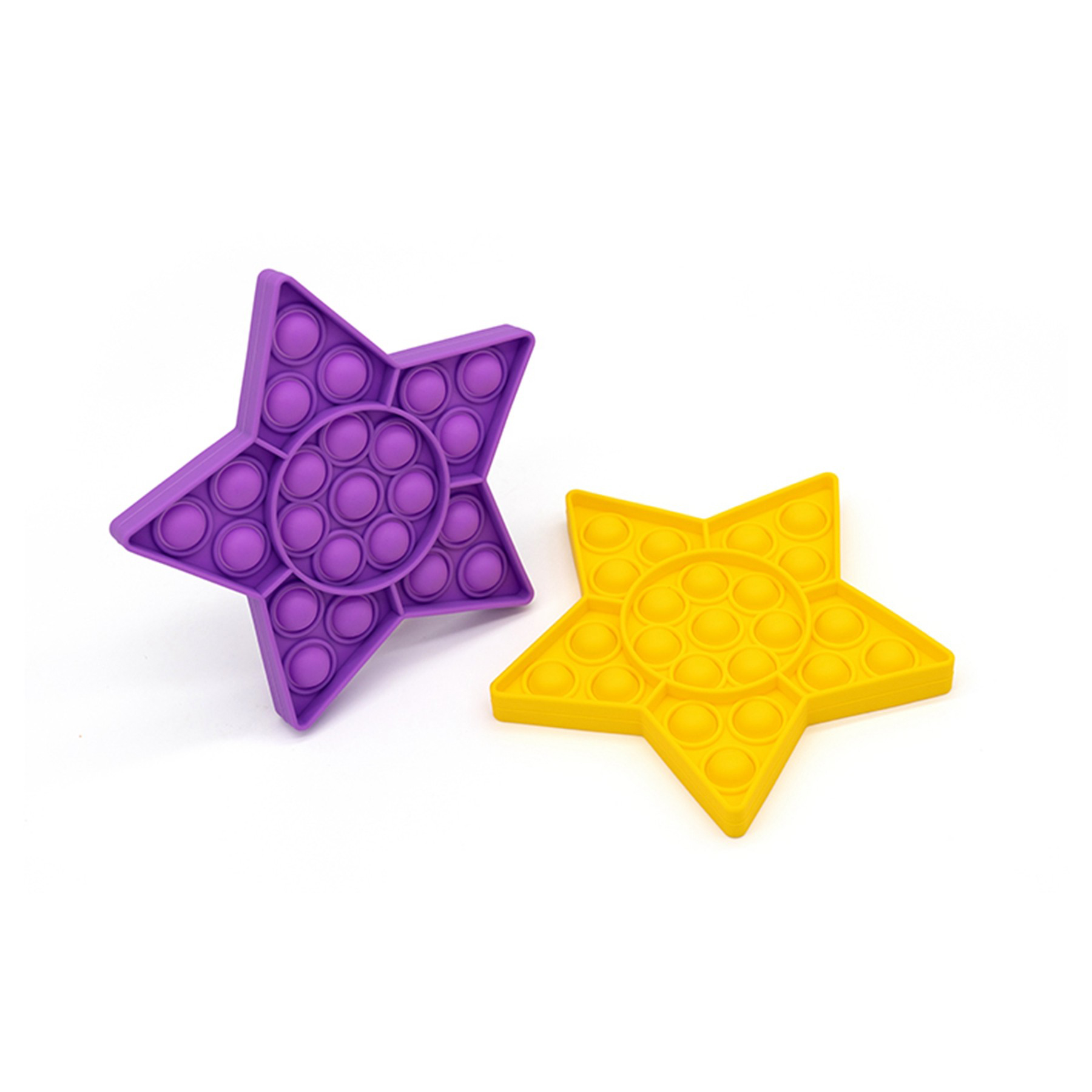 Silicone Push Bubble Fidget Sensory Toy Stress Reliever--Star Shape
