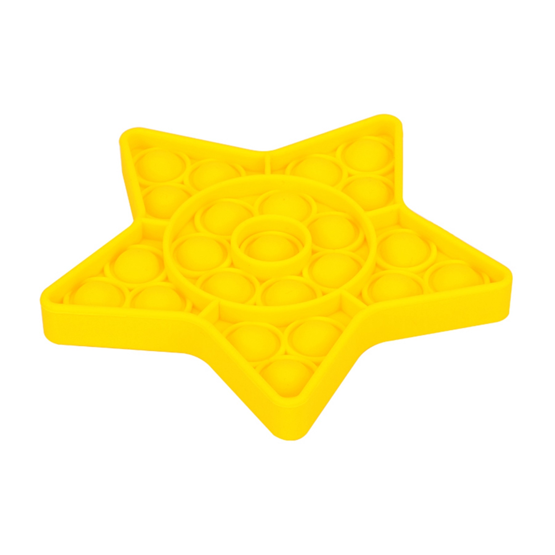 Silicone Push Bubble Fidget Sensory Toy Stress Reliever--Star Shape
