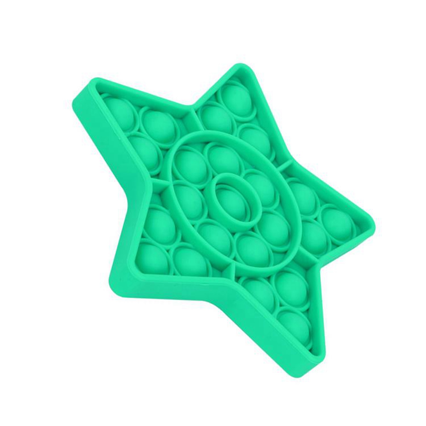 Silicone Push Bubble Fidget Sensory Toy Stress Reliever--Star Shape