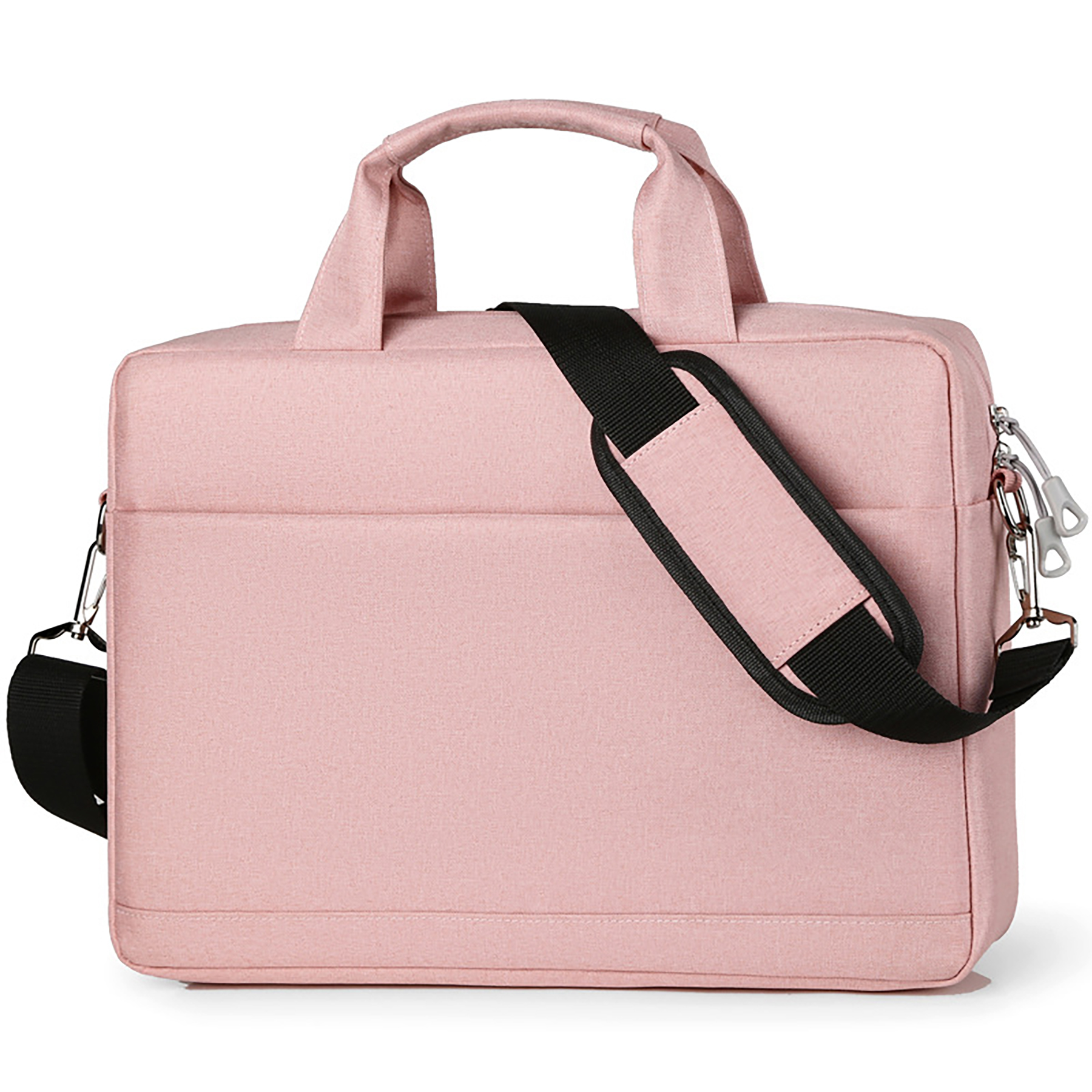 Laptop Shoulder Messenger Bag with Adjustable Depth at Bottom--15.6 Inch
