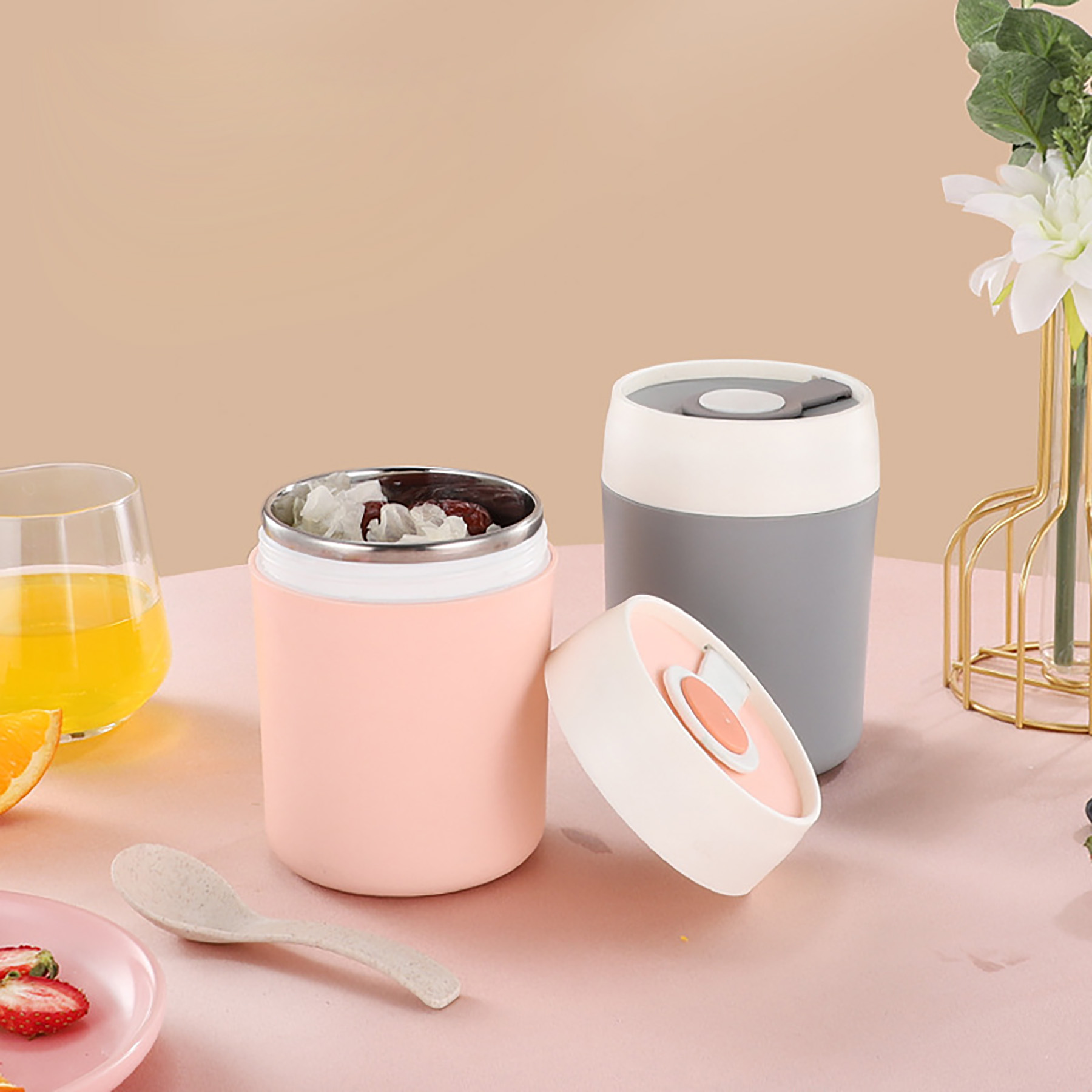 Stainless Steel Breakfast Cup with Handle Stainless Steel Breakfast Cup with Handle