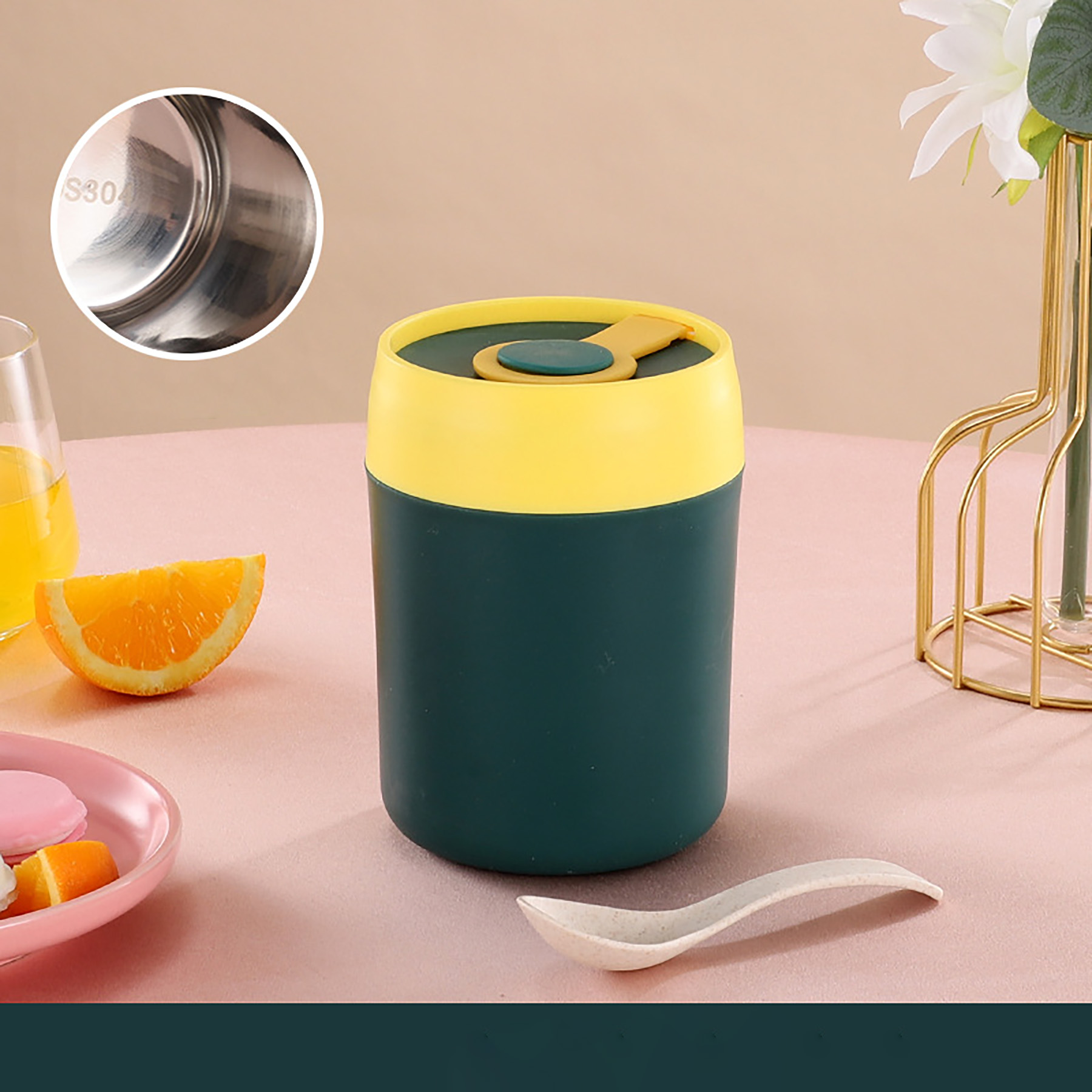 Stainless Steel Breakfast Cup with Handle Stainless Steel Breakfast Cup with Handle