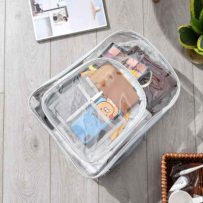 Clear PVC Backpack for Women Men