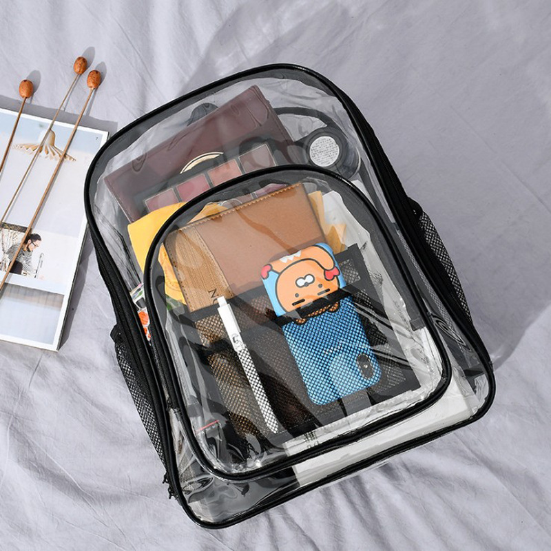 Clear PVC Backpack for Women Men