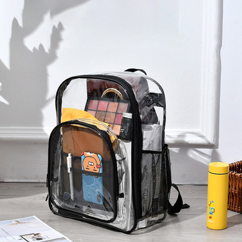 Clear PVC Backpack for Women Men