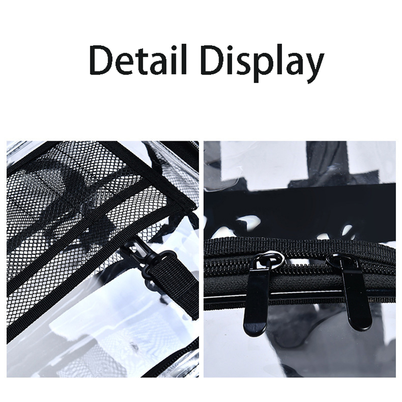 Clear PVC Backpack for Women Men