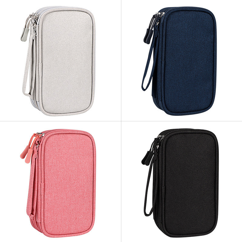Small Waterproof Double-Layer Travel Cable Organizer Bag Electronic Accessories Small Waterproof Double-Layer Travel Cable Organizer Bag Electronic Accessories