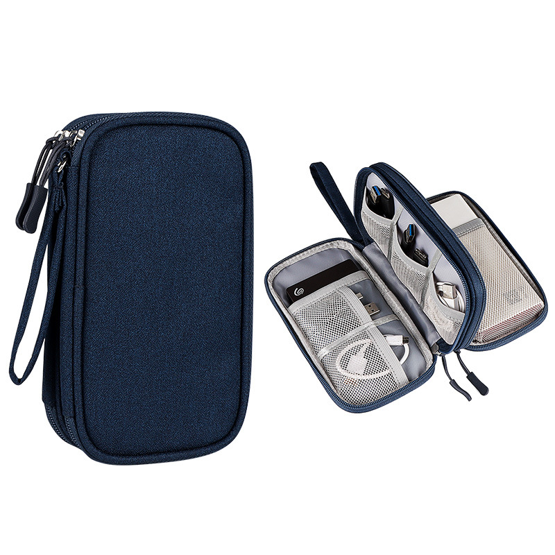 Small Waterproof Double-Layer Travel Cable Organizer Bag Electronic Accessories Small Waterproof Double-Layer Travel Cable Organizer Bag Electronic Accessories