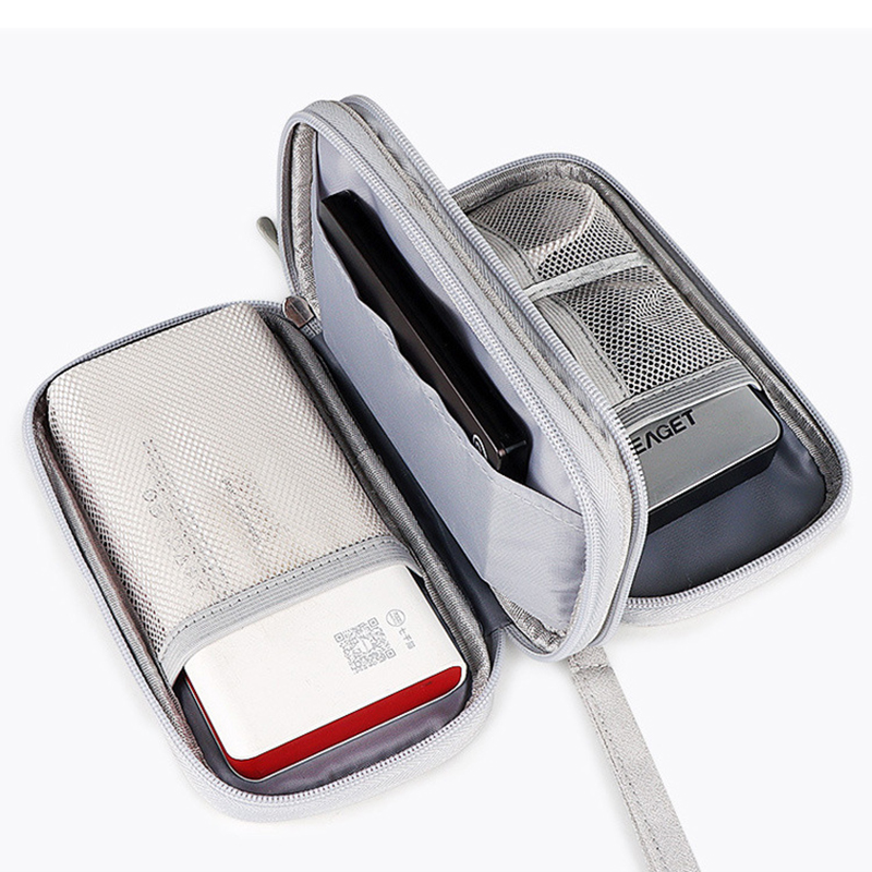 Small Waterproof Double-Layer Travel Cable Organizer Bag Electronic Accessories Small Waterproof Double-Layer Travel Cable Organizer Bag Electronic Accessories