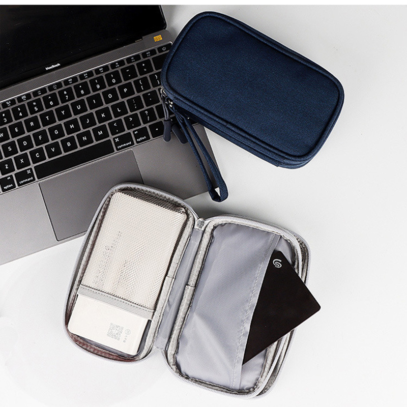 Small Waterproof Double-Layer Travel Cable Organizer Bag Electronic Accessories Small Waterproof Double-Layer Travel Cable Organizer Bag Electronic Accessories
