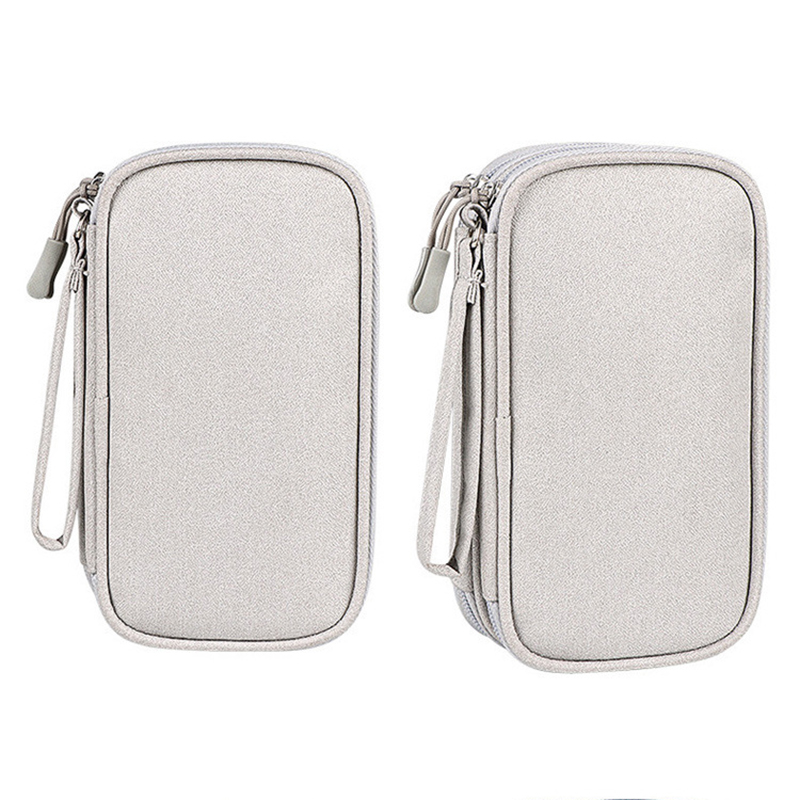 Small Waterproof Double-Layer Travel Cable Organizer Bag Electronic Accessories Small Waterproof Double-Layer Travel Cable Organizer Bag Electronic Accessories