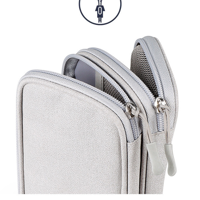 Small Waterproof Double-Layer Travel Cable Organizer Bag Electronic Accessories Small Waterproof Double-Layer Travel Cable Organizer Bag Electronic Accessories