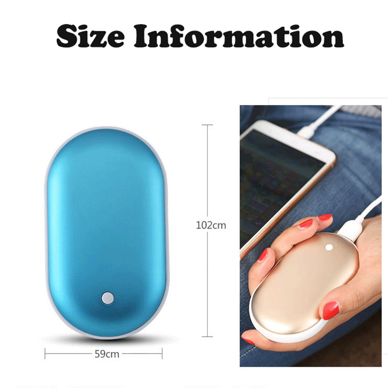 2 in 1 Portable USB Electric Handwarmer 5000mAh Powerbank 2 in 1 Portable USB Electric Handwarmer 5000mAh Powerbank