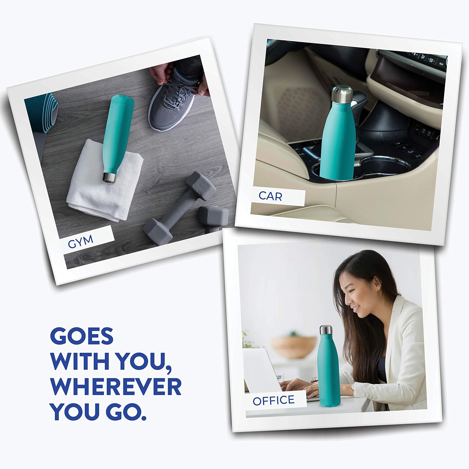 17oz Triple-Insulated Stainless-Steel Water Bottle
