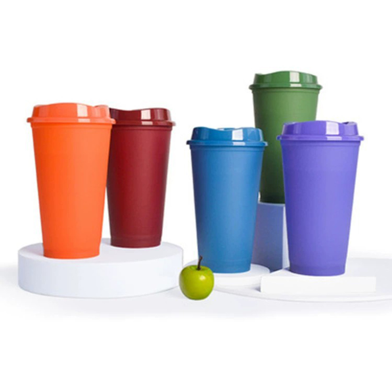 16oz Color-changing PP Cup Stadium Cup Tumbler w/Lid