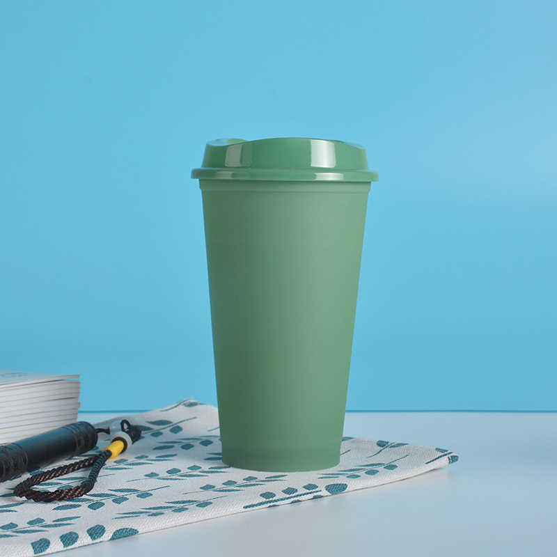 16oz Color-changing PP Cup Stadium Cup Tumbler w/Lid