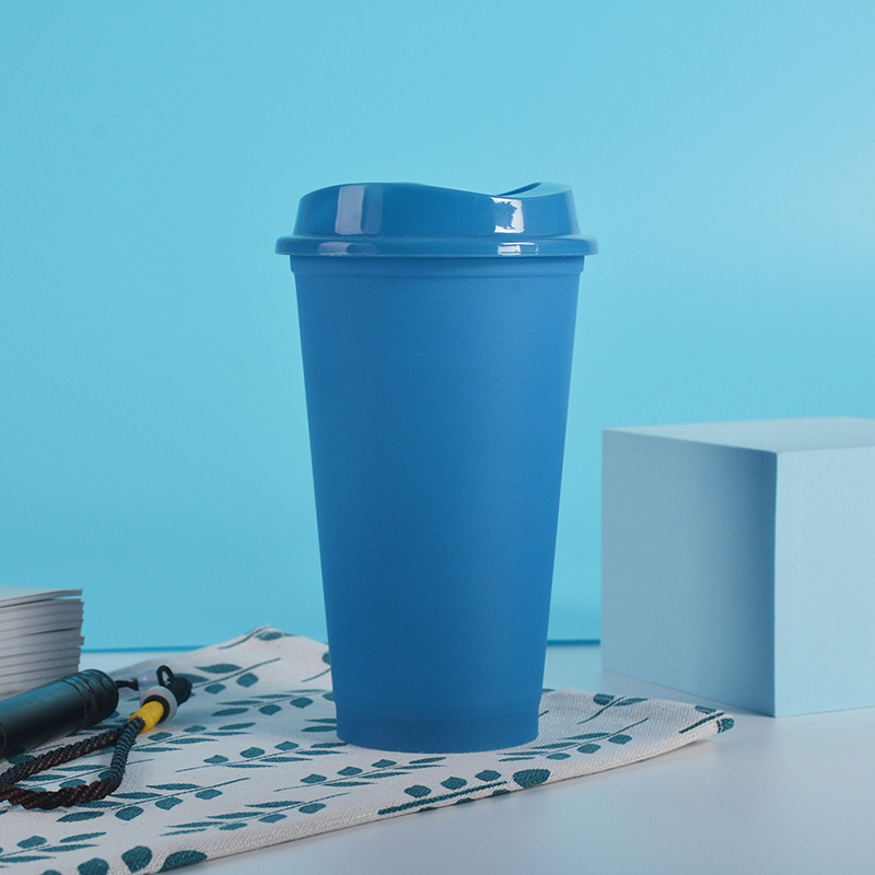 16oz Color-changing PP Cup Stadium Cup Tumbler w/Lid