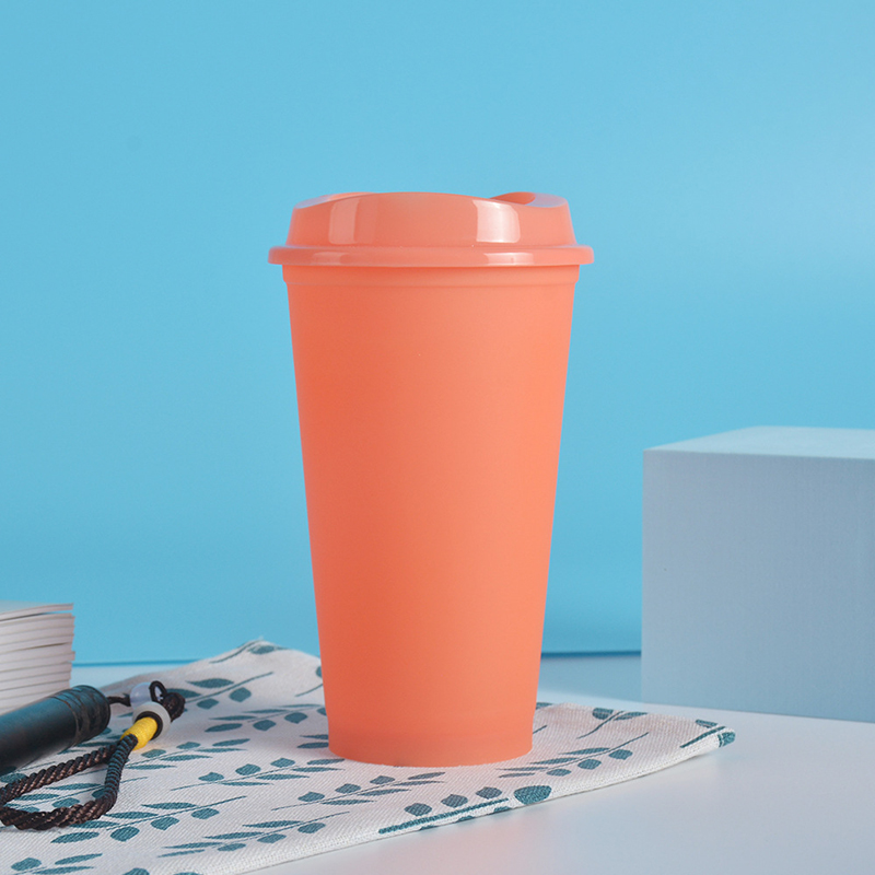 16oz Color-changing PP Cup Stadium Cup Tumbler w/Lid