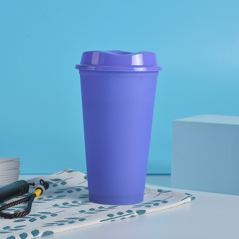 16oz Color-changing PP Cup Stadium Cup Tumbler w/Lid