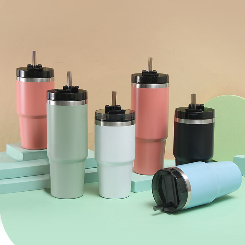 20oz Double Wall Vacuum Insulated Tumbler W/Lids Straws 20oz Double Wall Vacuum Insulated Tumbler W/Lids Straws