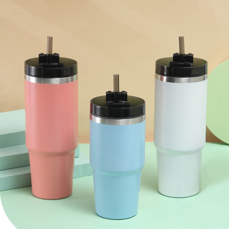20oz Double Wall Vacuum Insulated Tumbler W/Lids Straws 20oz Double Wall Vacuum Insulated Tumbler W/Lids Straws