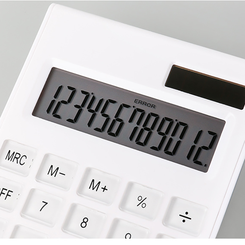 12-Digit Dual Power Handheld Desktop Calculator