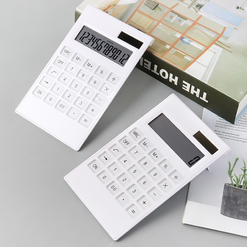 12-Digit Dual Power Handheld Desktop Calculator