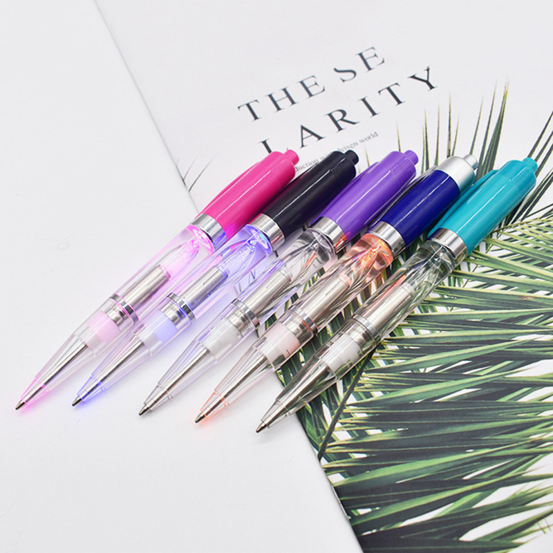  Flashlight Ballpoint Pens Lighted Tip Pen LED Pen w/Light