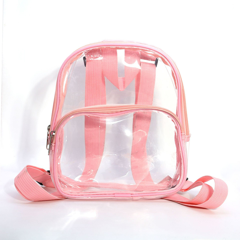 PVC Clear Mini Backpack Stadium Transparent Bookbag PVC Clear Mini Backpack Stadium Transparent Bookbag