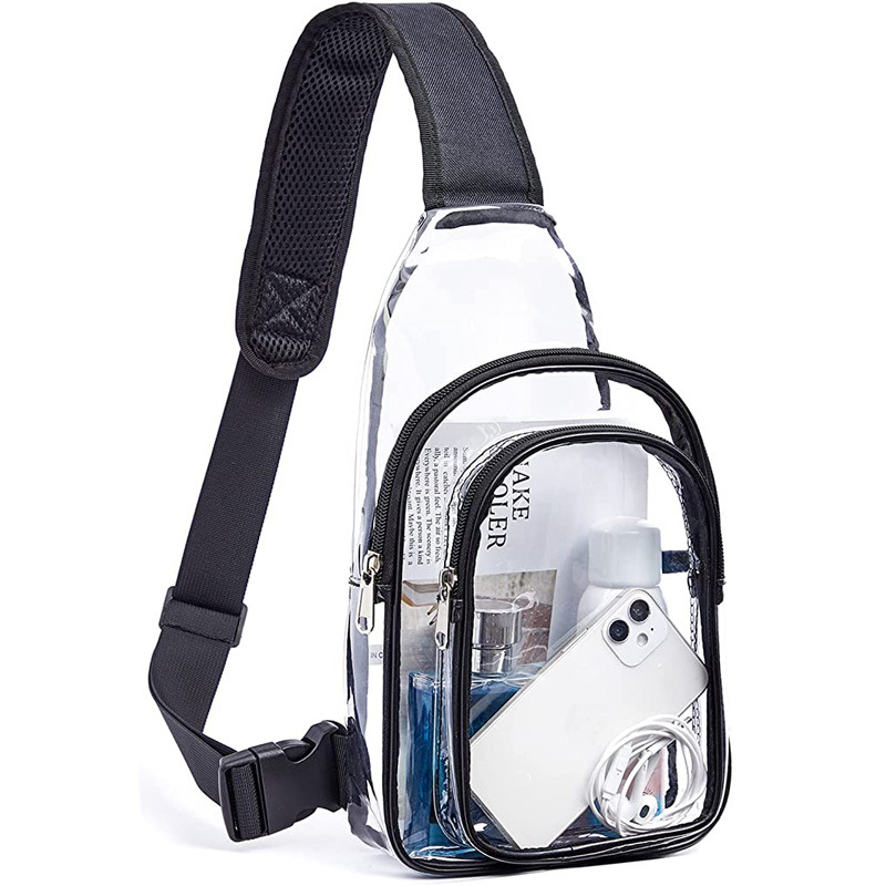 Mini Clear Sling Bag PVC Crossbody Shoulder Backpack