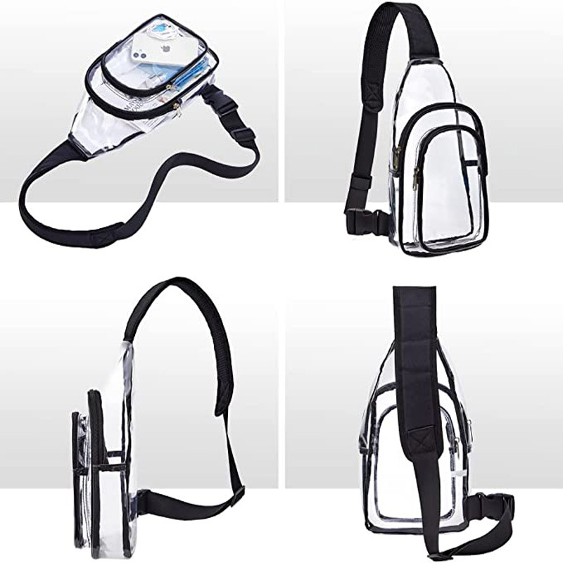 Mini Clear Sling Bag PVC Crossbody Shoulder Backpack