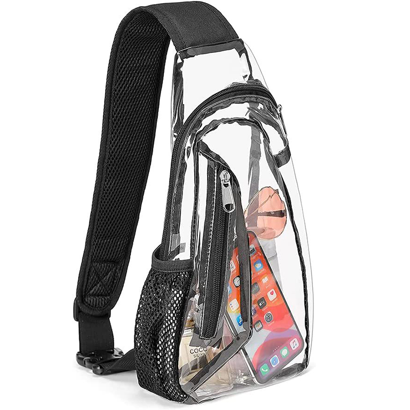 Clear Sling Bag Stadium Approved Transparent Casual Chest Daypack