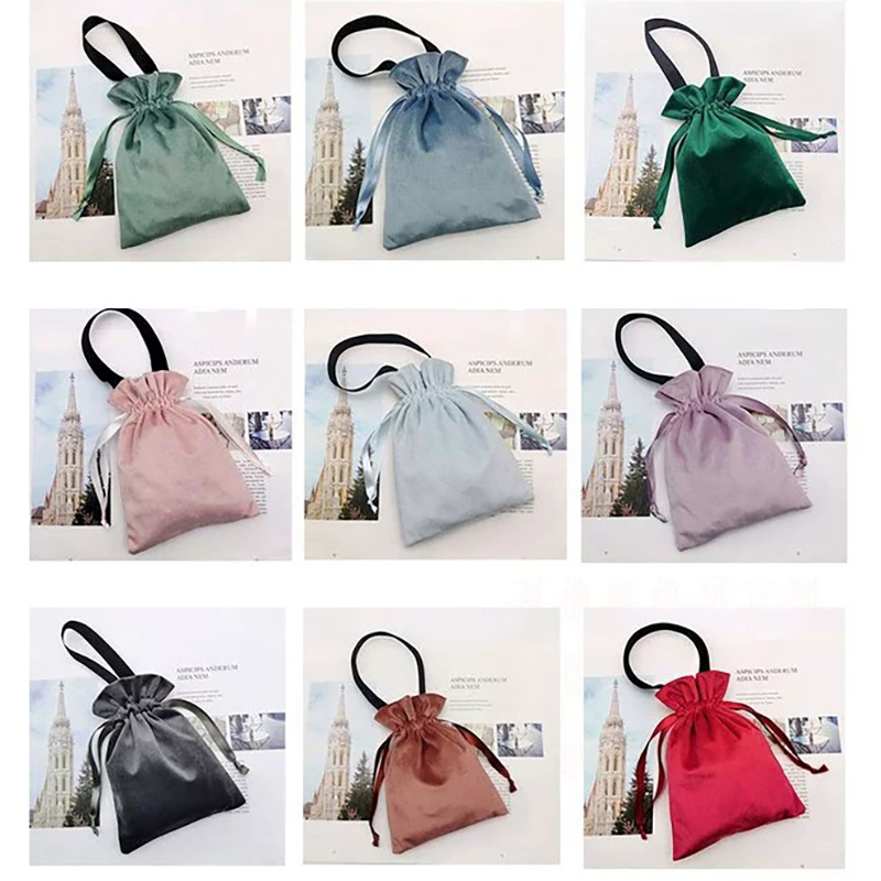 Gift Bags Jewelry Velvet Pouches Velvet Drawstring Pouches 