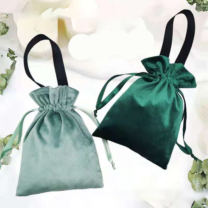 Gift Bags Jewelry Velvet Pouches Velvet Drawstring Pouches 