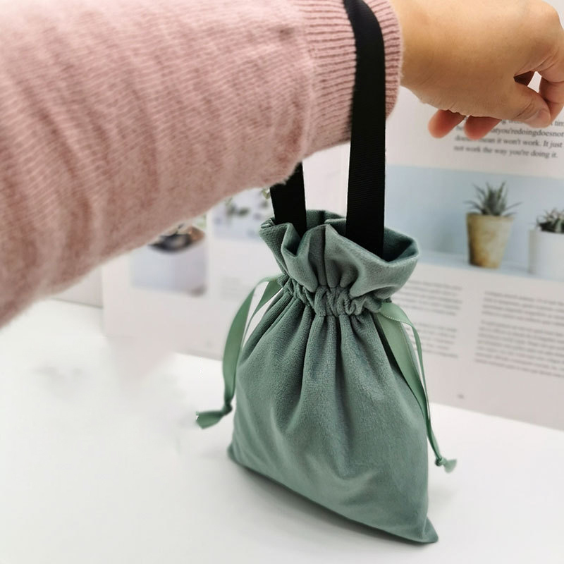 Gift Bags Jewelry Velvet Pouches Velvet Drawstring Pouches 