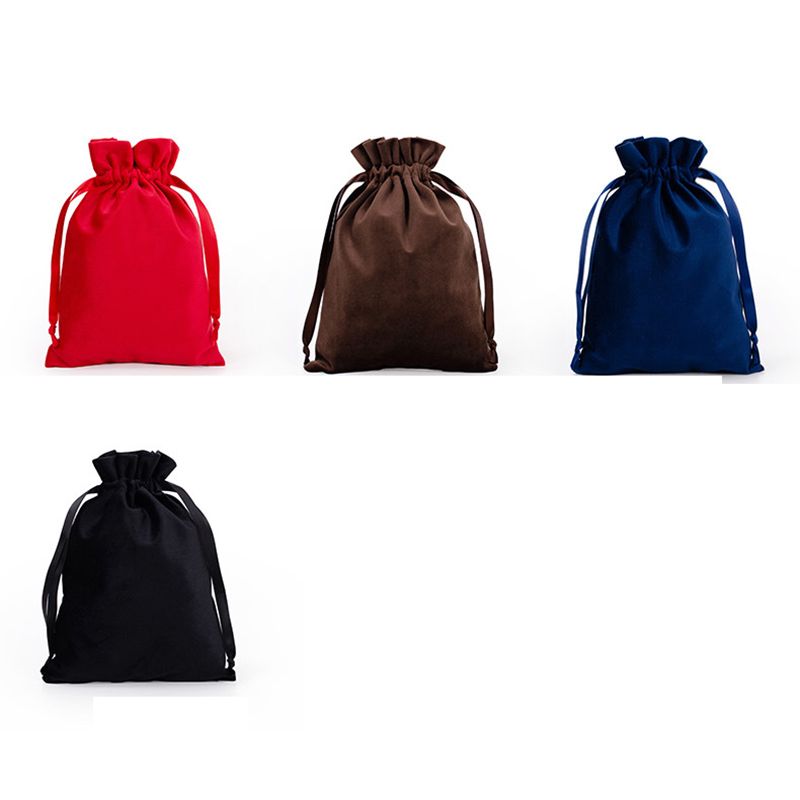5.5"×6.7" Gift Bags Jewelry Velvet Pouches Velvet Drawstring Pouches 